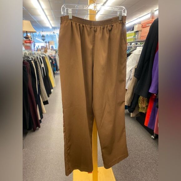 Alfred dunner Ladies 14 Brown Dress pants - Picture 4 of 4